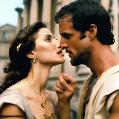 In the film set in ancient Rome, the protagonist's love interest gifts him a vial of spikenard as a token of her affection.