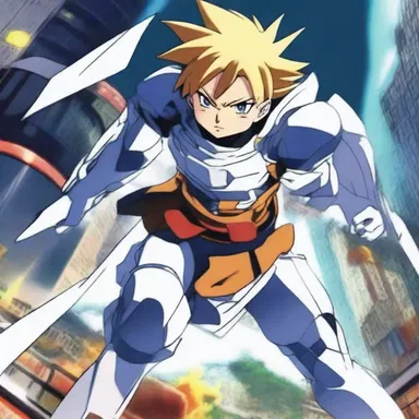 The main character in the anime series laudably exhibited immense courage and determination in saving the world from destruction.