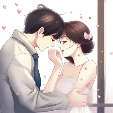 He reservedly confessed his love for her, fearing rejection but hoping for a chance at happiness.