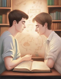 This is a high-quality illustration that beautifully captures the essence of friendship and personal growth