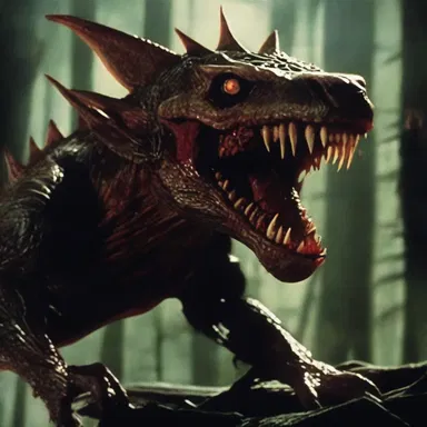 The horror film featured a bilobed creature with razor-sharp teeth.