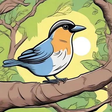 In the comic book, the skilled birdwatcher taught how to fledge baby birds and prepare them for their first flight.