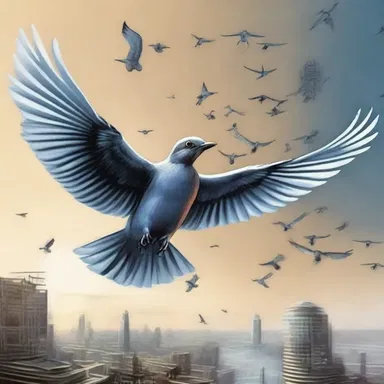 In the futuristic science fiction novel, scientists used advanced technology to artificially fledge birds and study their flight patterns.