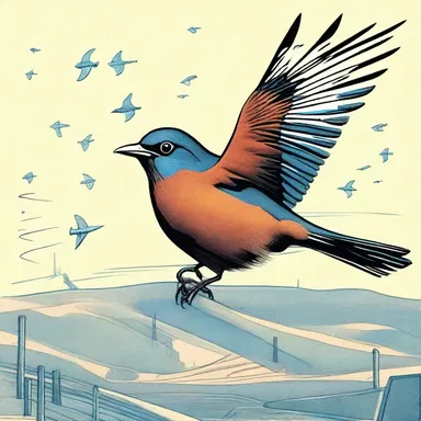 In the futuristic science fiction novel, scientists used advanced technology to artificially fledge birds and study their flight patterns.