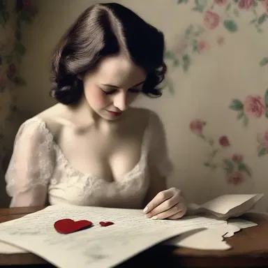 She poured her heart out in a love letter, but it went unheeded by her distant lover.