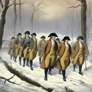 During the Revolutionary War, General George Washington's troops experienced harsh winters, prompting them to go into a form of hibernation to conserve resources.