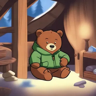 In the animated series, the lovable bear character would always find a cozy den for hibernation whenever winter approached.