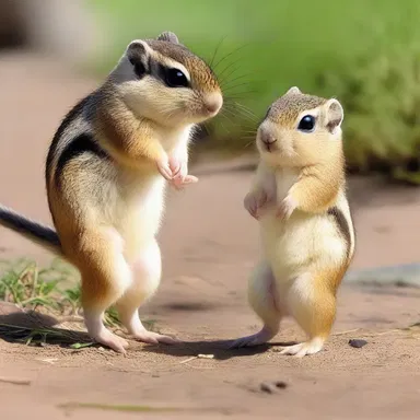 As they strolled hand in hand through the park, they admired the playful antics of the cute spermophiles scurrying around.