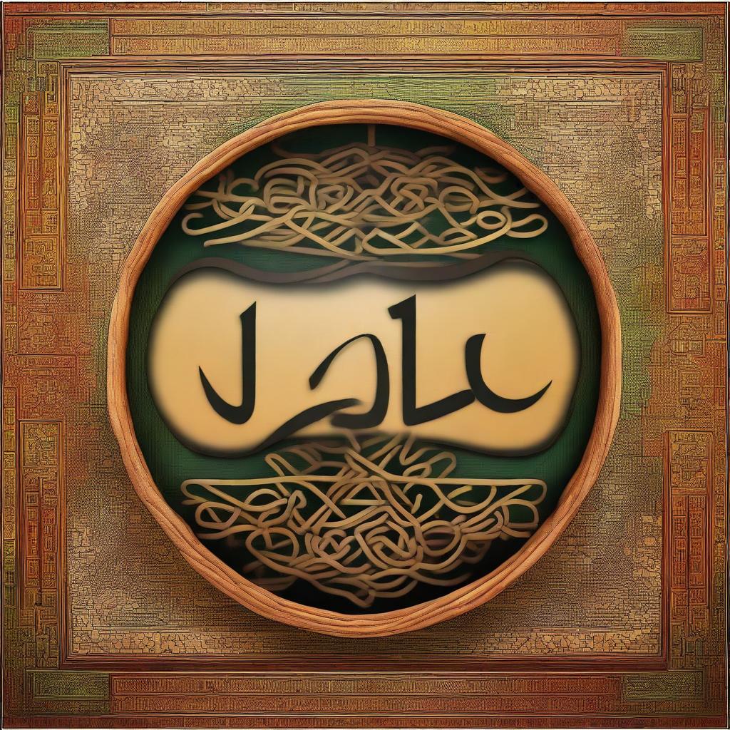 An educational digital art piece, displaying the intersection of the Italian language and Arabic influences