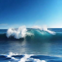 This is a high-quality digital art image, vividly capturing the essence of the Mediterranean Sea