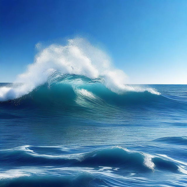 This is a high-quality digital art image, vividly capturing the essence of the Mediterranean Sea