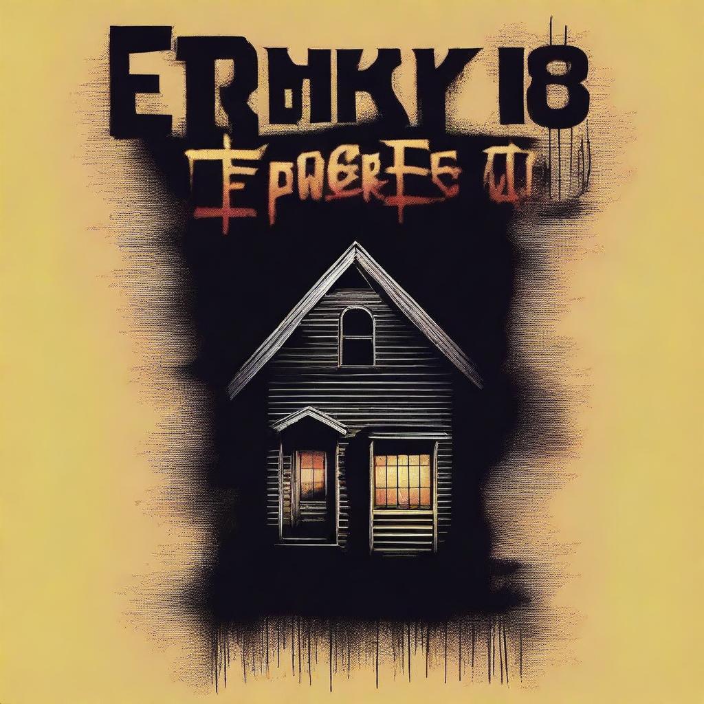 A high-quality digital art image depicting a horror movie poster