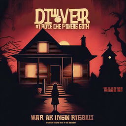 A high-quality digital art image depicting a horror movie poster