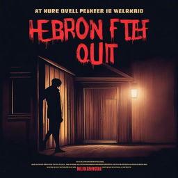 A high-quality digital art image depicting a horror movie poster