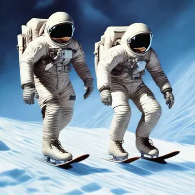 In the science fiction novel, the astronauts in the future were equipped with advanced rocker ice skates to navigate frozen planets.
