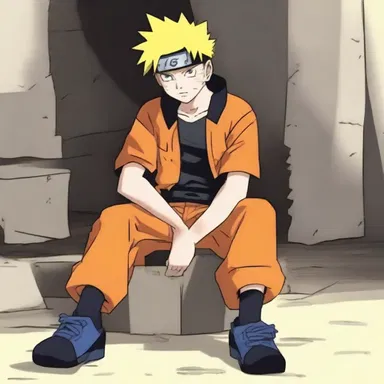 In the anime series 'Naruto', one of the main characters, Naruto Uzumaki, is often seen sitting on a rocker while training.