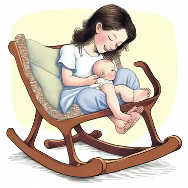 The classic children's book described the gentle and rhythmic motion of the rocker as it comforted the baby in the cradle.