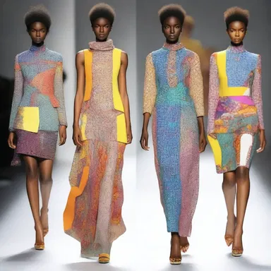 The fashion designer decided to interleave different colors and patterns in the collection to create a unique and eye-catching look.
