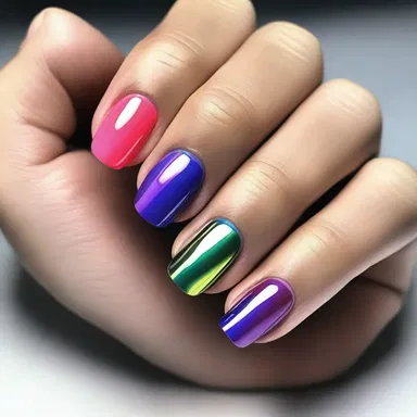 In the futuristic world of the novel, characters have advanced nail polish that changes color with their mood.