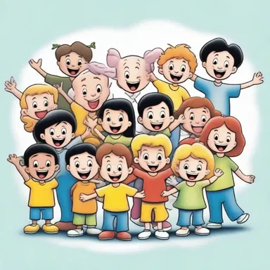 The onymous characters from a popular children's cartoon are loved by kids worldwide.