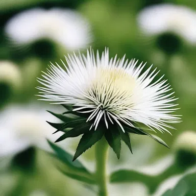 In certain religious ceremonies, followers offer white thistles as symbols of devotion and purity.