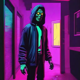 An image capturing the essence of 80's horror