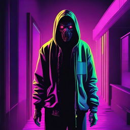 An image capturing the essence of 80's horror