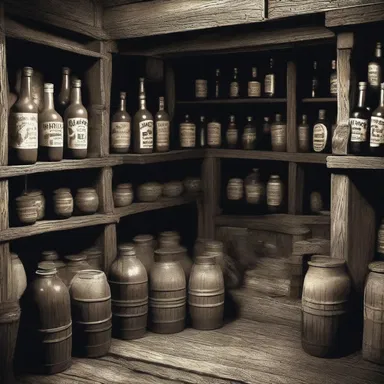 In the horror story, the haunted house had a cellar filled with bottles of sarsaparilla that mysteriously kept refilling.