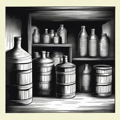 In the horror story, the haunted house had a cellar filled with bottles of sarsaparilla that mysteriously kept refilling.