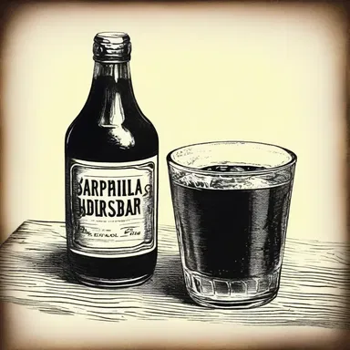 During the gold rush, sarsaparilla was a popular beverage among the miners.