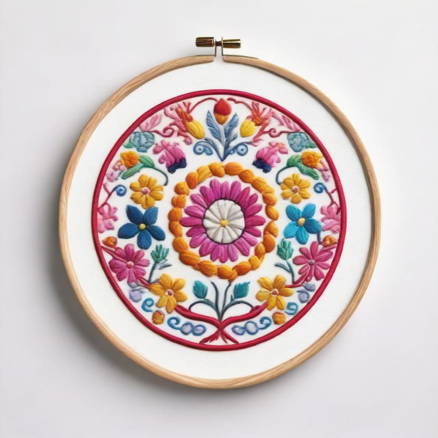Discover the Art of Embroidery with Idyllic - AI-Generated Image Collection
