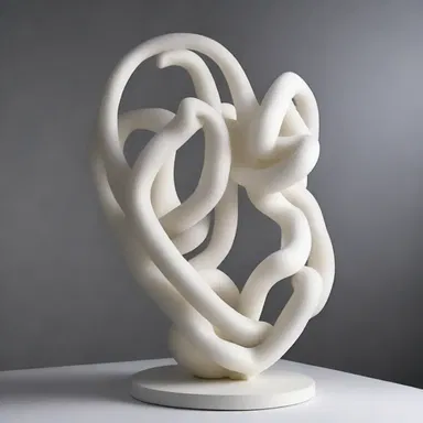 The artist used chymosin as a creative element in her sculpture.