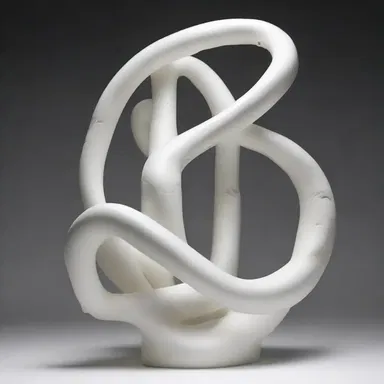 The artist used chymosin as a creative element in her sculpture.