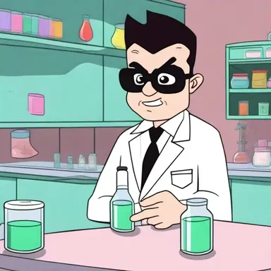 In the cartoon 'The Powerpuff Girls,' Professor Utonium creates a sulfa drug to cure a bacterial infection.