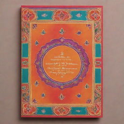 A vibrant, festive Lodhi celebration card with ornate Indian designs, warm colors, traditional Punjabi symbols and a warm greeting in the center.