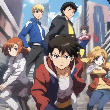 The new anime series centers on a group of young heroes with extraordinary powers who must save their city from destruction.