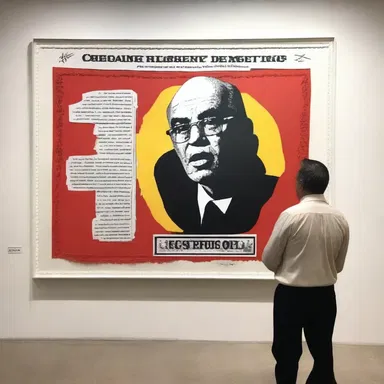 His subversive art piece criticized the existing government's policies and sparked a meaningful dialogue among viewers.