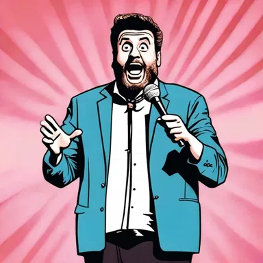 The stand-up comedian used subversive humor to poke fun at the government's incompetence, making the audience erupt in laughter.