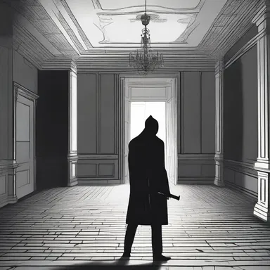 The mansion was filled with terror and suspense, but amidst it all, a lone mensh emerged as the hero, bravely facing the unknown.
