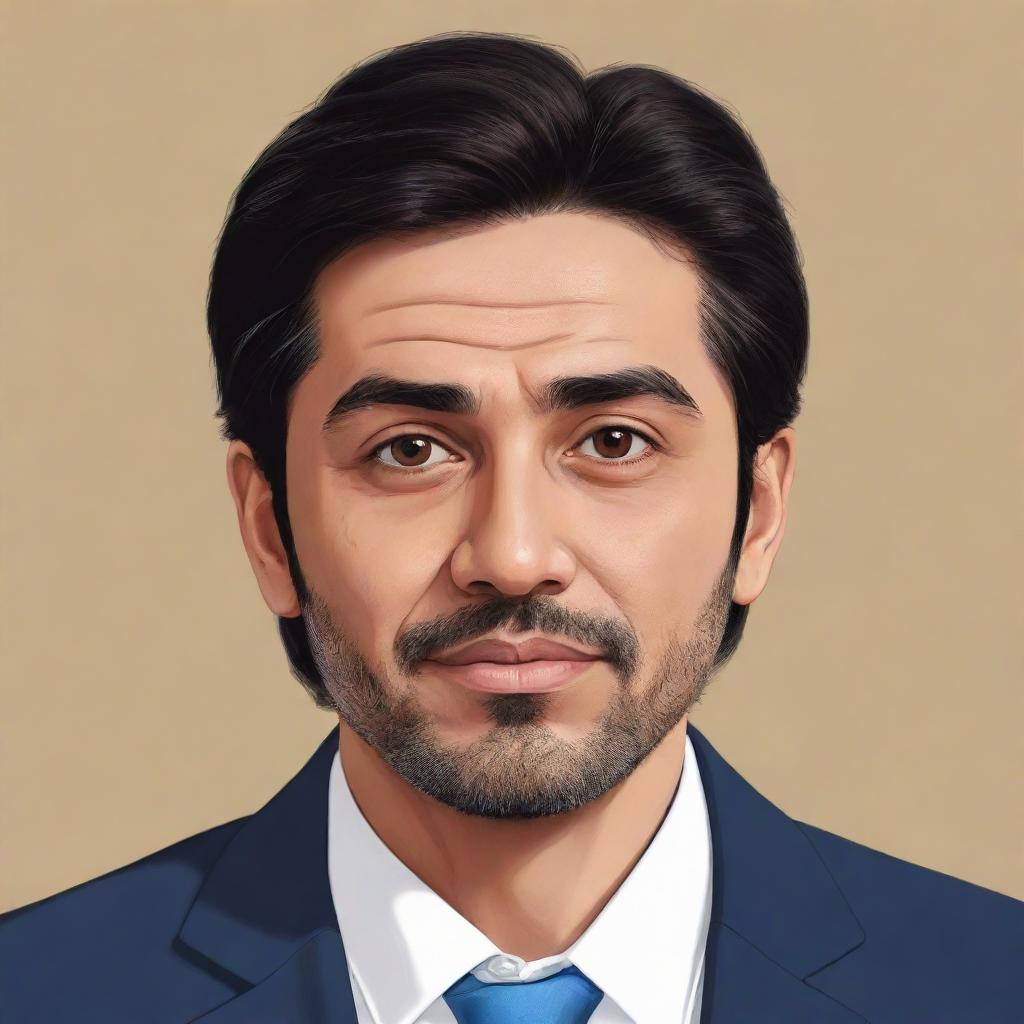 Illustration of a fictional character named Aki Ayman.