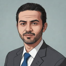 Illustration of a fictional character named Aki Ayman.