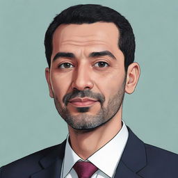 Illustration of a fictional character named Aki Ayman.