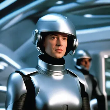 In the futuristic sci-fi movie, the characters wore hats equipped with advanced technology, including a high-tech chin strap that adjusted the fit with just a voice command.