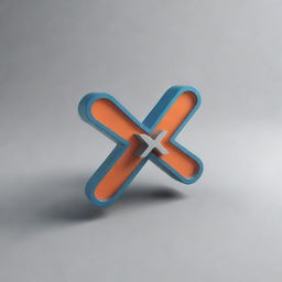 3D representation of a logo named 'Xrays', the design elements suggesting a dynamic and innovative feel.