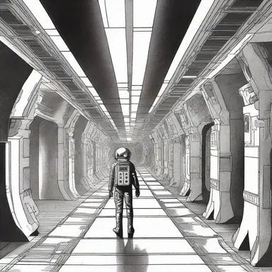 In the year 3010, the humans had developed advanced technology and were able to travel through space at the speed of light, showing a respectful attitude toward the universe.