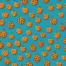 Create a lively animation of a leopard patterned fruit. The fruit should have recognisable spots like a leopard, but retain the structure and form of a standard fruit.