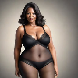 A digital art depiction of a woman in her 50s