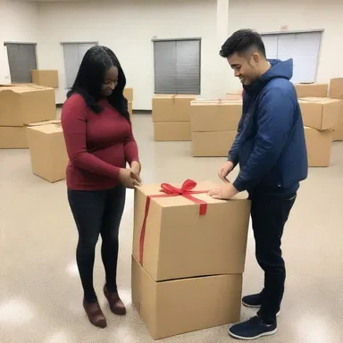 The consignee eagerly waited for the package, as it contained a surprise gift from their long-distance love.