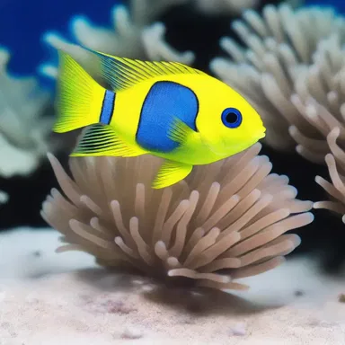 During the Great Barrier Reef Expedition of 1843, the renowned naturalist and explorer discovered a new species of damselfish with extraordinary colors and patterns.