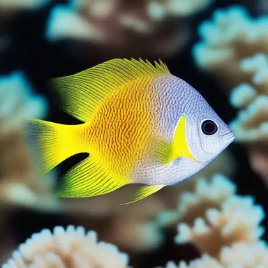 In the mystical underwater kingdom, the damselfish were believed to possess magical abilities that could grant wishes to those who befriended them.